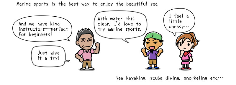 Marine sports is the best way to enjoy the beautiful sea